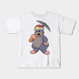 Mole with Pickaxe Kids T-Shirt